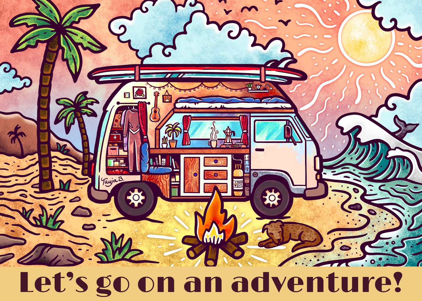 Let's Go On An Adventure Postcard Puzzle