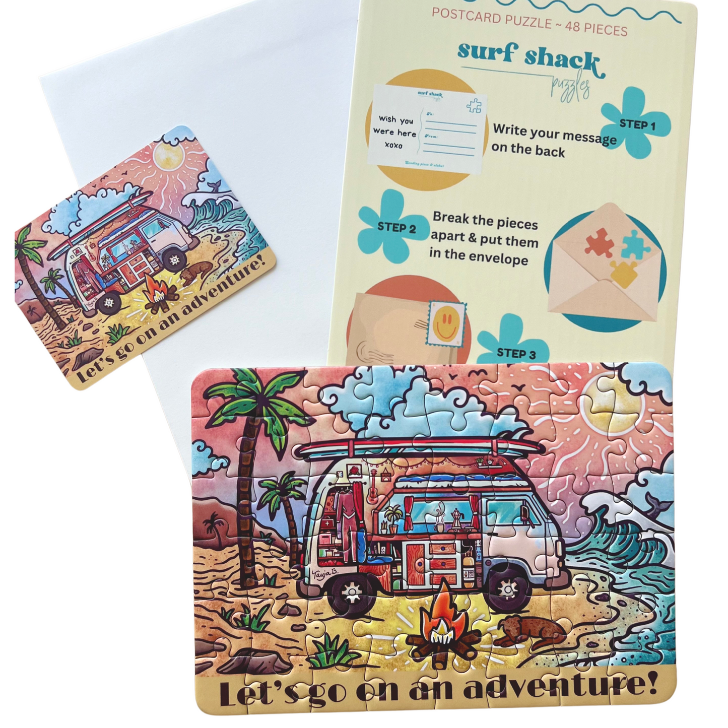 Let's Go On An Adventure Postcard Puzzle