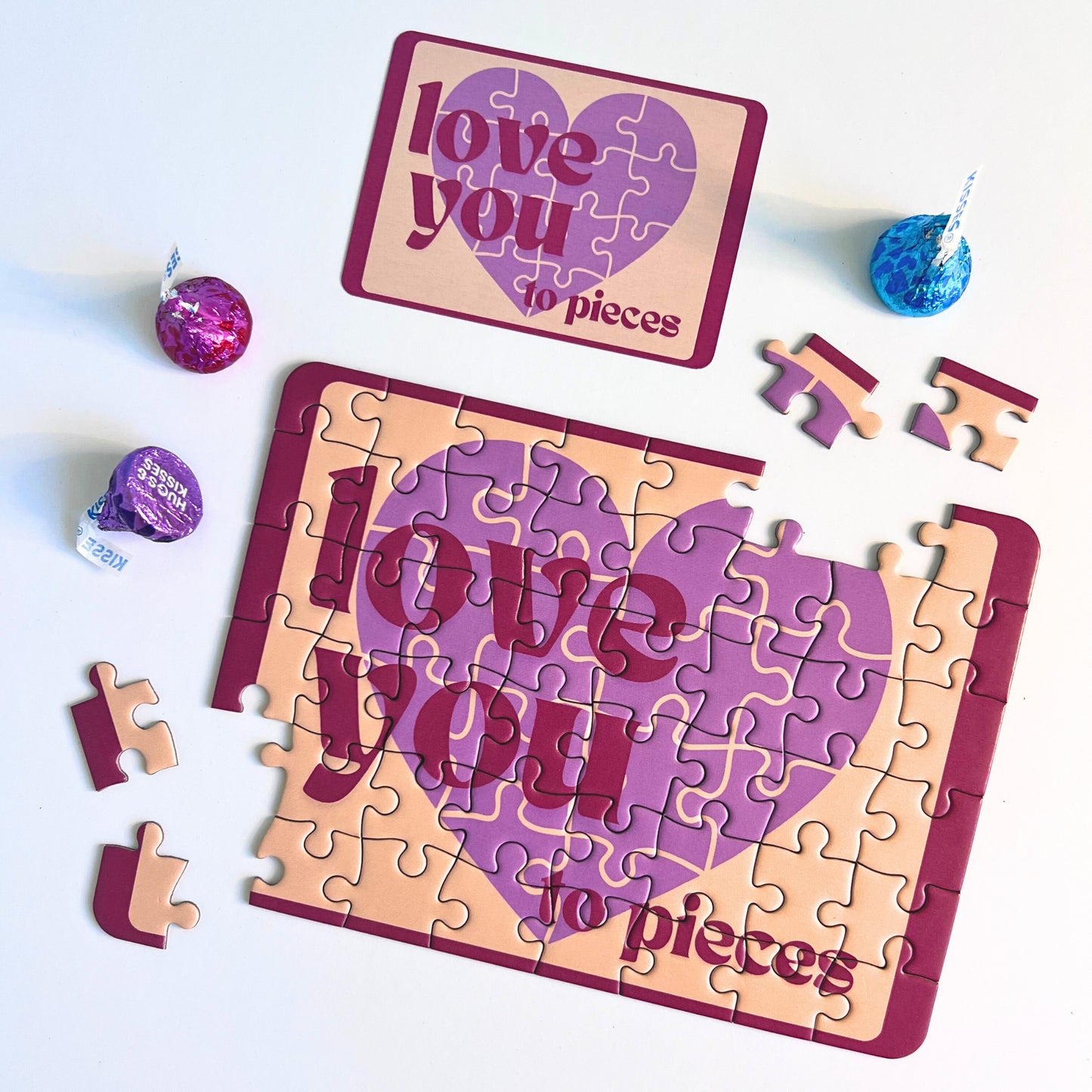 Love You to Pieces Postcard Puzzle