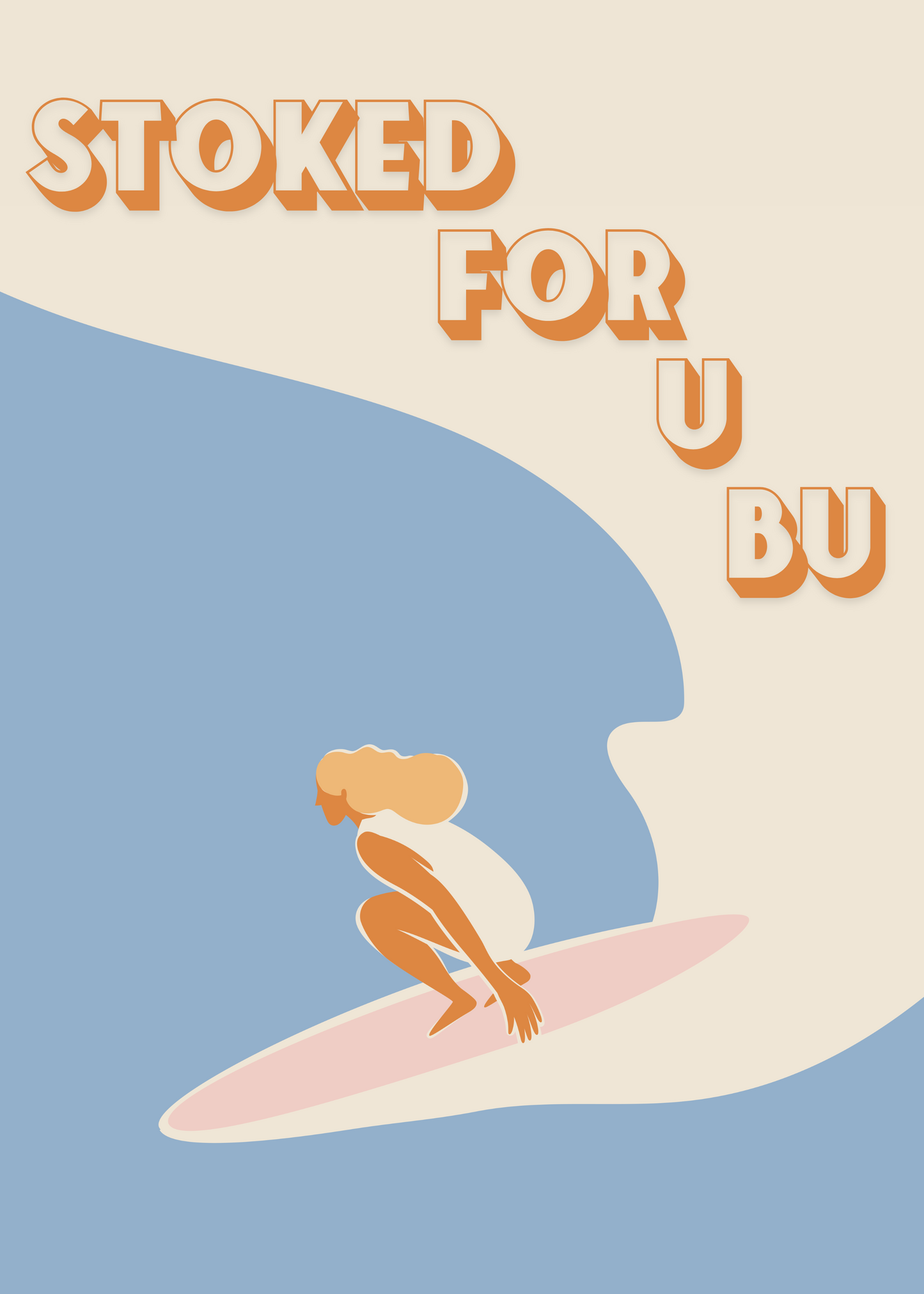 Stoked For U Bu Postcard Puzzle