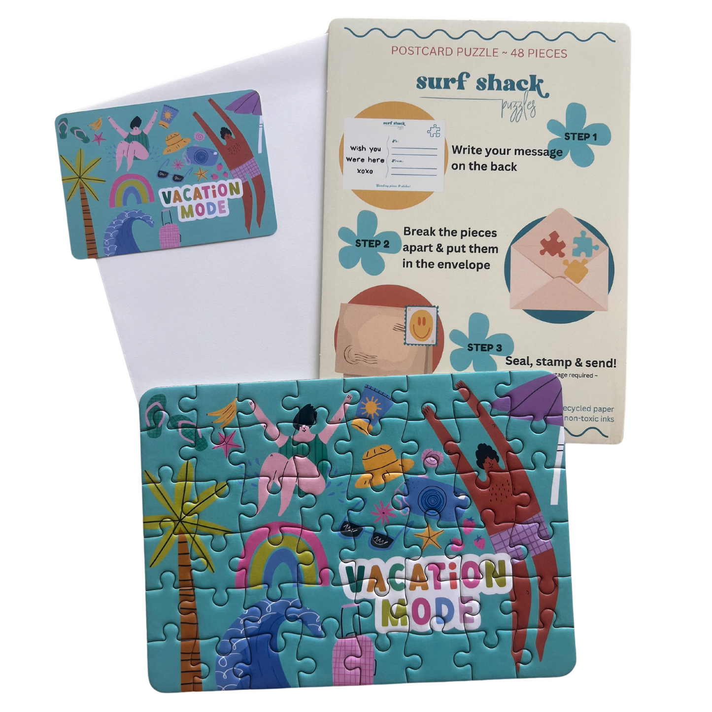 Vacation Mode Postcard Puzzle